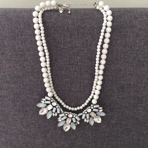 Mint and silver necklace